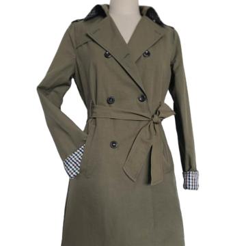Cotton/Polyamide Waterproof  Women Trenchcoat