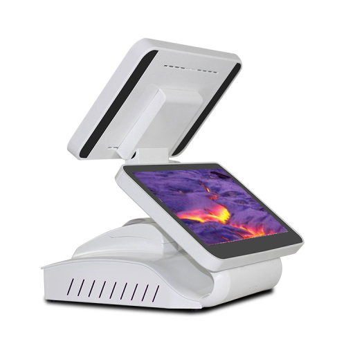 Dual screen android POS terminal with customer display