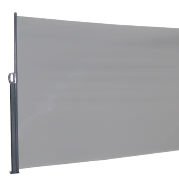 Aldi Double Folding Arm Awning with Green Fence Privacy Screen Windscreen