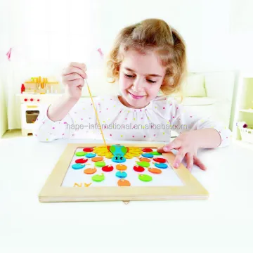 DIY Educational Toy: Hape Embroidery Kit for Peacock - Wooden Painting and Arts & Crafts Game