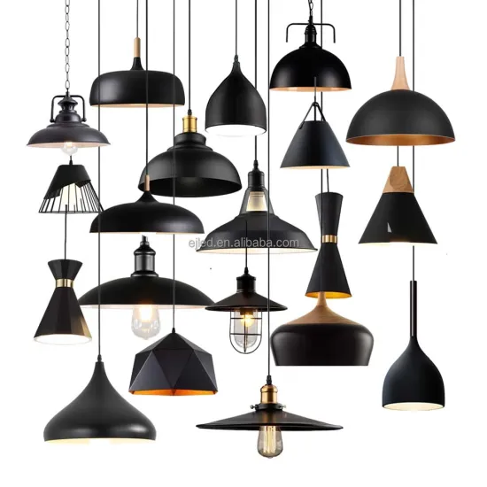 Modern Bar Chandelier with Black or White Lampshade - Home Decor Light Fixture: MK0099