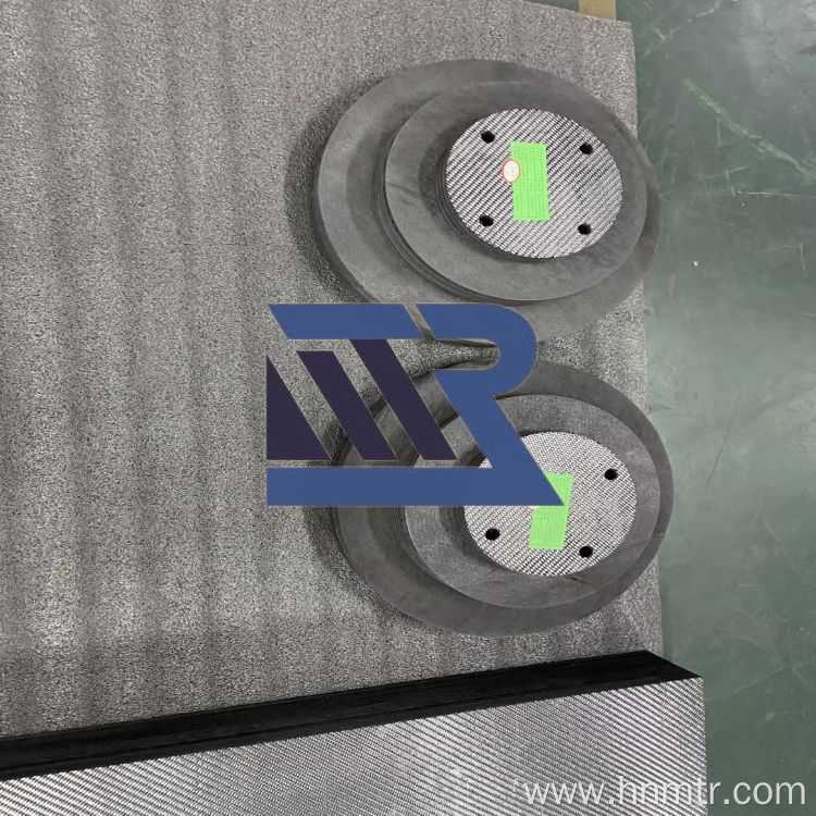Perforated carbon fiber hard felt board