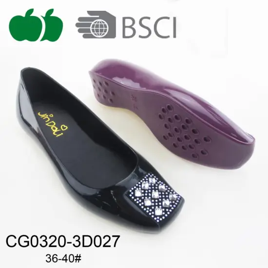 2017 New Fashion Ladies Pvc Casual Shoes