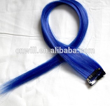 synthetic hair 1 piece clip in hair extension chromatic synthetic clip in hair extension,single clip in synthetic hair