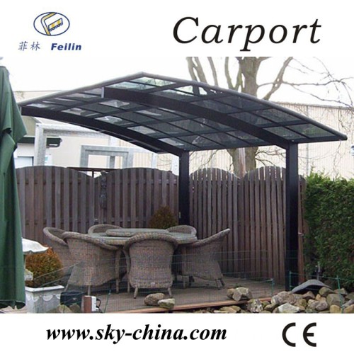 Outdoor aluminum polycarbonate roofing portable car garage