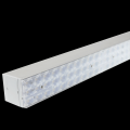 modern suspended black linear light fixture for supermarket