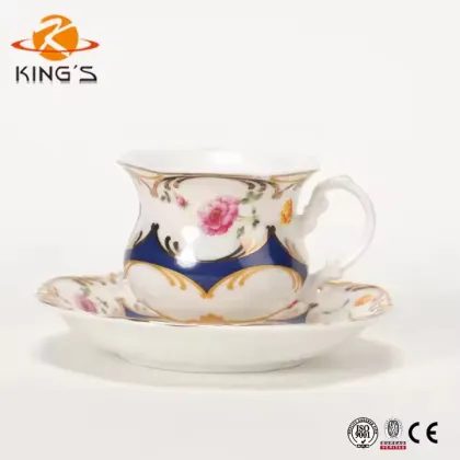 Wholesale Royal Style New Bone China Cups & Saucers - Ceramic Coffee Cup Supplier