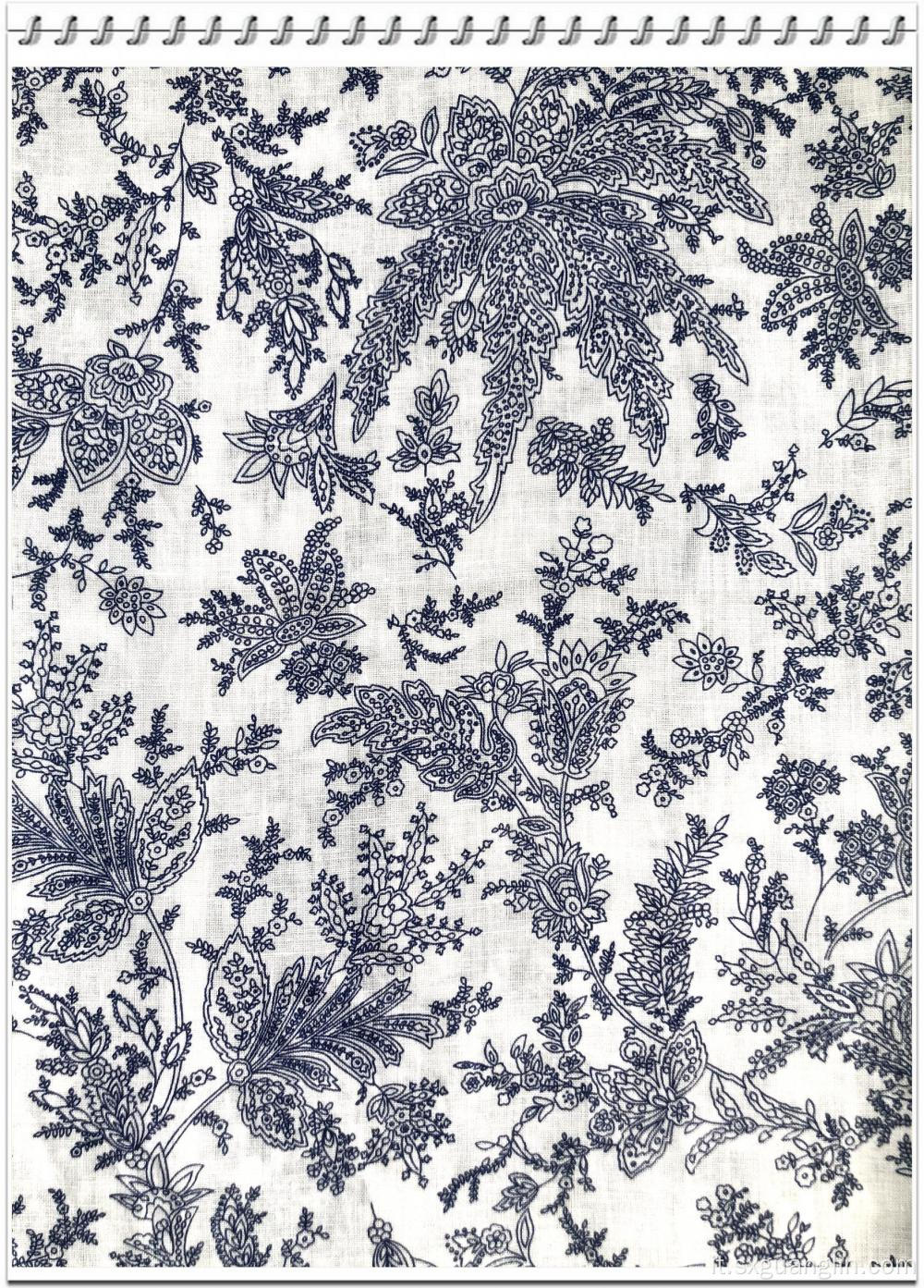 design caldo Tessuto stampato in lino 100% per indumenti estivi