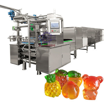 Automated Multi-Function Candy Production Line: Health Vitamin Jelly Bears and Gummy Candy Making Machine