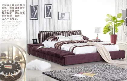 2016 Modern Fabric Bed;Fabric Bed;Modern Bed;New Style Bed