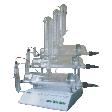 Destilador de agua de vidrio de laboratorio con buena calidad SZ-97