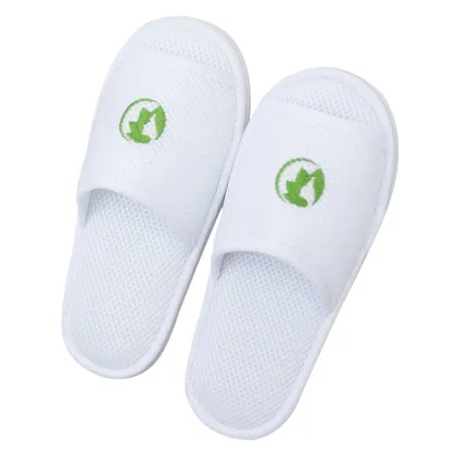 Four seasons hotel mesh cloth home slippers