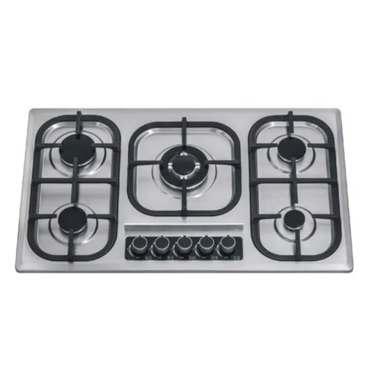 Five Burner 90cm Commercial Gas Stove - Kitchen Appliance Manufacturer