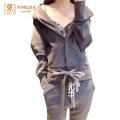 Grey Ladies Two Piece Sports Suit Grosir