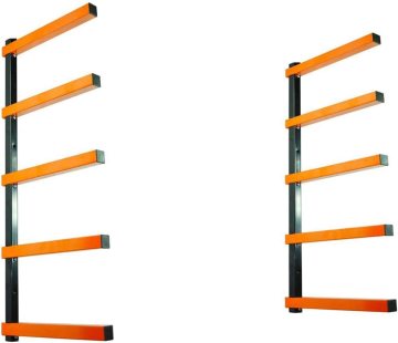 Wand montiertes Holzlagerregal für Innen- und Außengebrauch - WR005