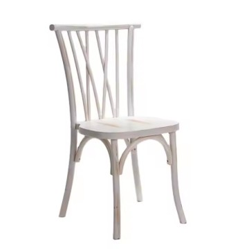 High Quality Wedding Event Rental Cross Back Solid Wood Chairs