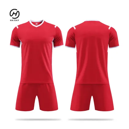 New Sale Sublimation Team Sportswear Jersey Soccer Uniforms Quick Dry Confortable Custom Blue Yellow Soccer Jersey with Collar