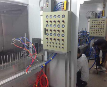 Completamente automatica Spray Chrome Line