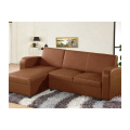 Cuir synthétique L Forme Sectionnelle Sofa