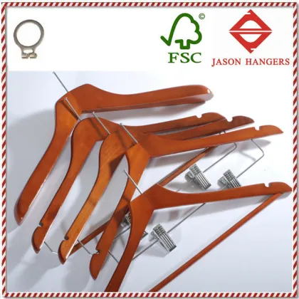 CU3014-H Custom cheap hotel wooden closet safe hanger