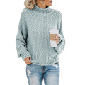 Damen Rollkragenpullover übergroße Pullover