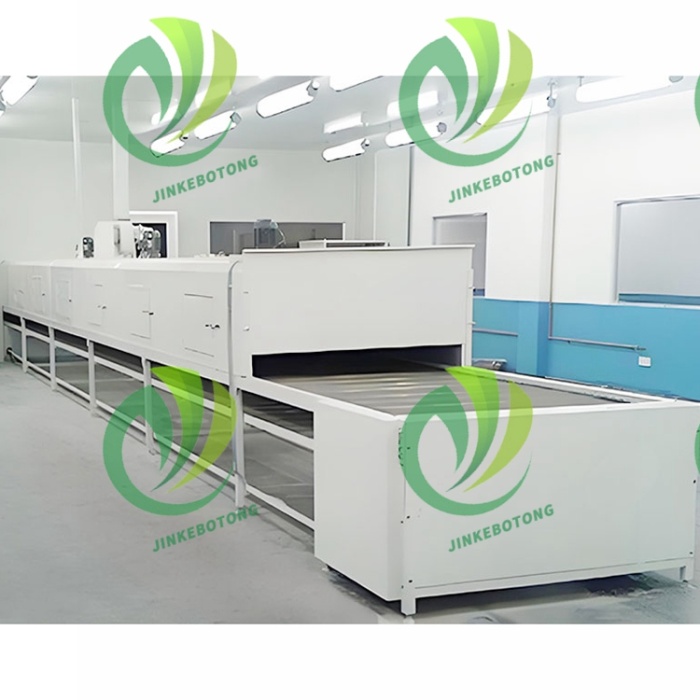 Diseño moderno de sistema de secado con correa de malla