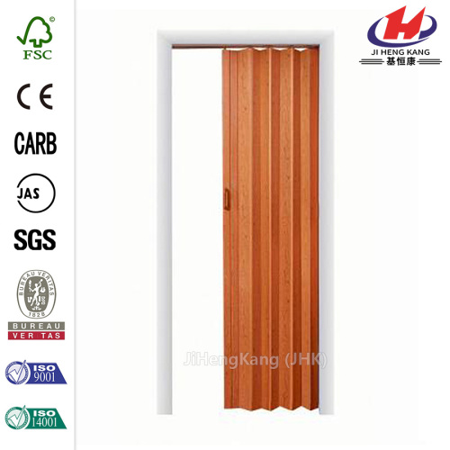 JHK-F01 bambú insonoro Interior PVC acordeón plegable puerta de la