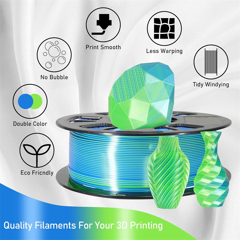 Dual Color Silk 3D Printer filament