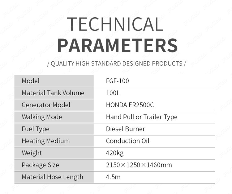 diesel asphalt crack sealing machine