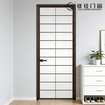Sleek Single Panel Glass Door