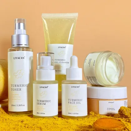 Tumeric Skin Care Set: Anti-Acne, Dark Spot Removal, and Face Whitening