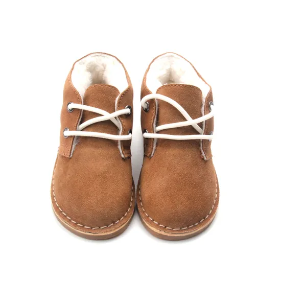 Baby Winter Warm Genuine Leather Plush Shoes