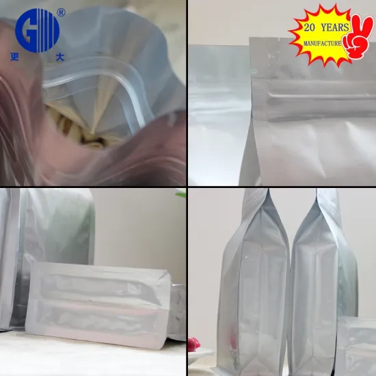 laminated aluminum foil food bag with zipper