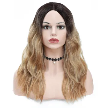 X-TRESS Gray Blue New Fashion 20 Inch Synthetic Hair Wigs High Temperature Fiber Middle Part Wigs Machine Made Natural Hair Wigs