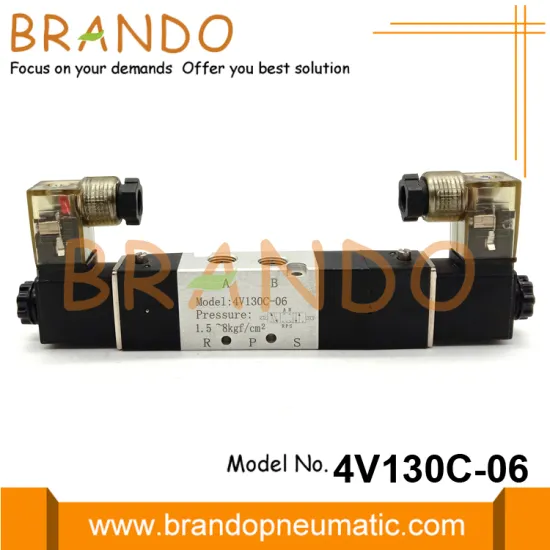 4V130C-06 Airtac Type 5/3 Pneumatic Double Solenoid Valve