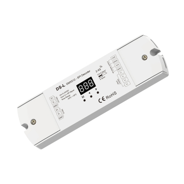 Skydance DS-L 5-24VD DMX512 to SPI Decoder with RF2.4GHz Control for RGB/RGBW LED Strips