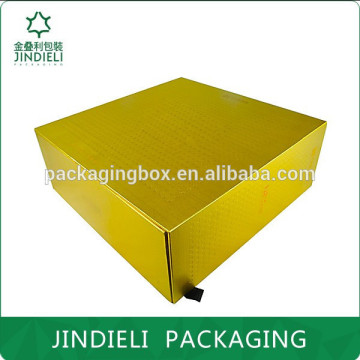 Golden nice recycle paper box for gift packaging