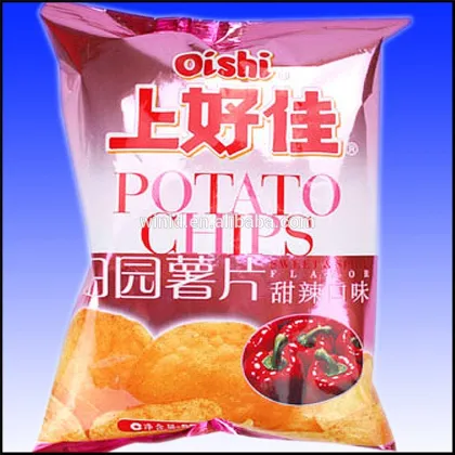 plastic Potato chips packing bag materials