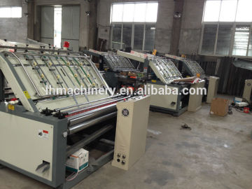 Environment friendly best quality semi-automatic flute corrugated cardboard laminating machine/corrugated laminator machinery