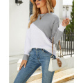 Women's Color Block Pullovers Sweater