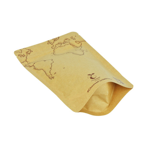 Compostable Custom Printed Stand-Up Tea Bag With Zipper