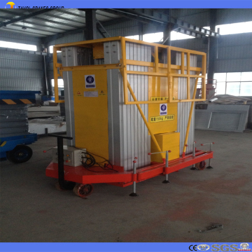 18m Six Masts Vertical Aluminum Aerial Work Platform
