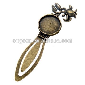 2015 metal bookmark vintage flower korean bookmark