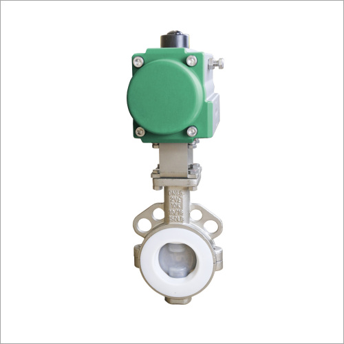 Accurate Pneumatic fluorine lined butterfly valve