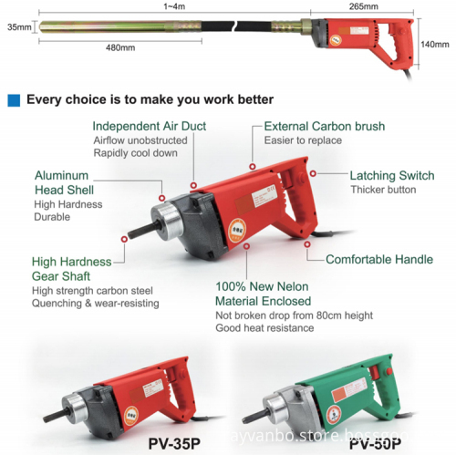 Portable Electric Concrete Vibrator: A Tool for Efficient Rod Vibration in Construction