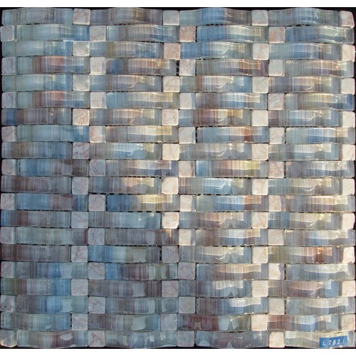 Classic Light Color Arch Glass Mosaic