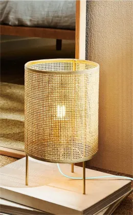 Rustic Style LED Desk Lamp Bedside Table Lamp