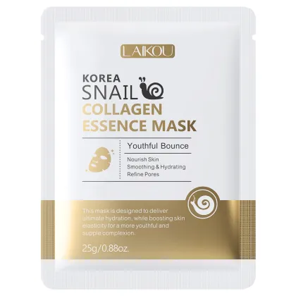 Korean Snail Collagen Facial Mask - 25g Pore Cleansing & Firming Moisturizer