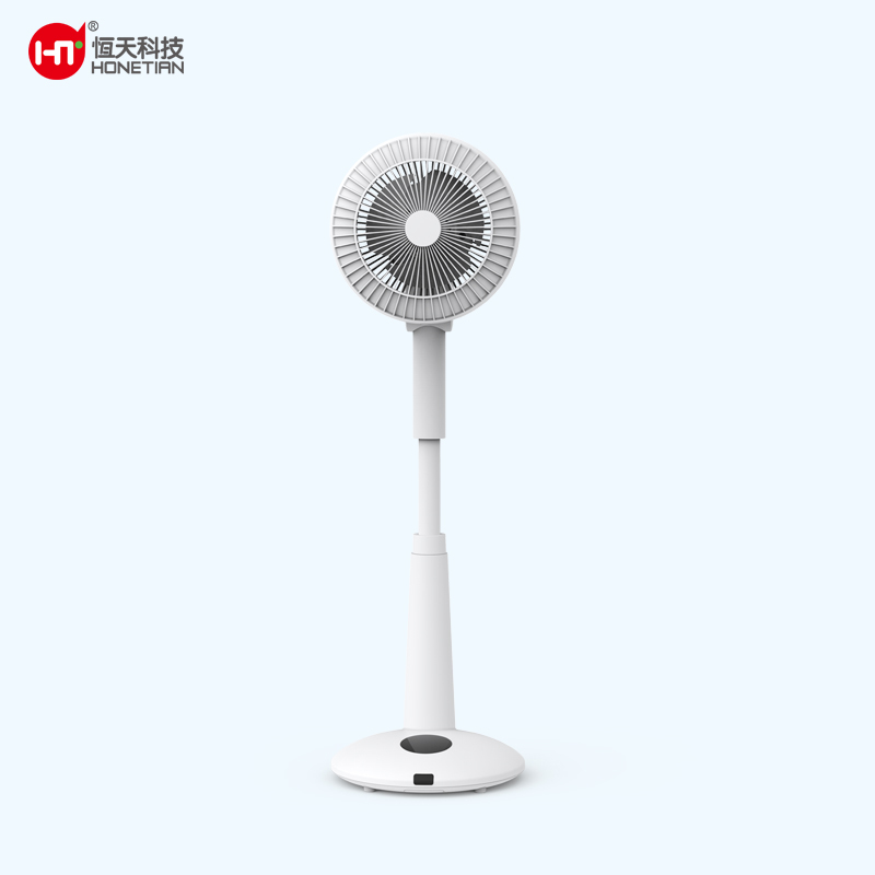HONETIAN LED display remote control auto oscillation night light 12 speeds 4 modes 12 timer 6 inches DC circulator stand fan