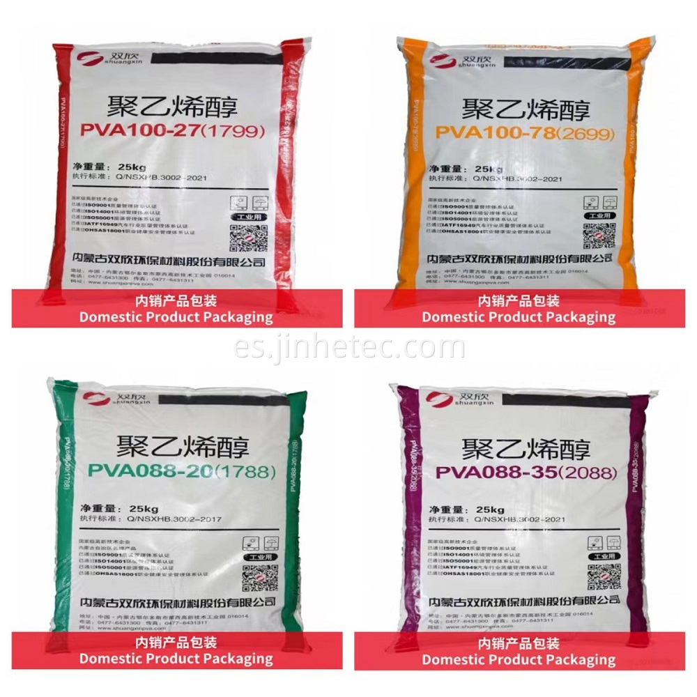 China PVA 088-60 2688 088-50 PVA 24-88 alcohol polivinílico Fabricantes